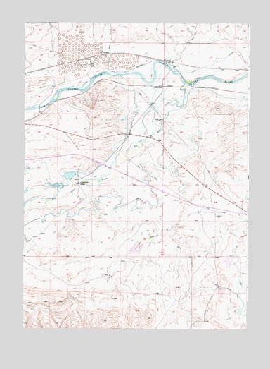 Careyhurst, WY USGS Topographic Map