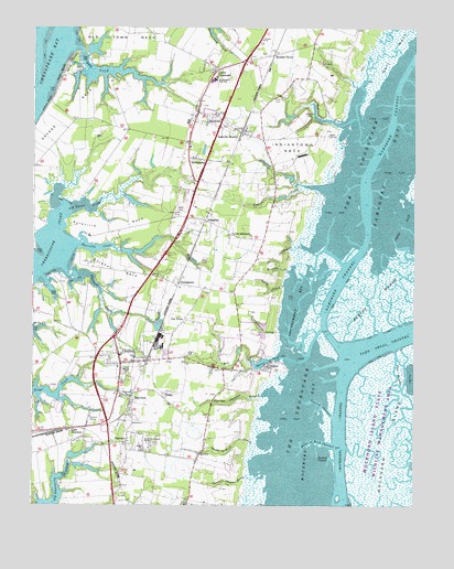 Cheriton, VA USGS Topographic Map