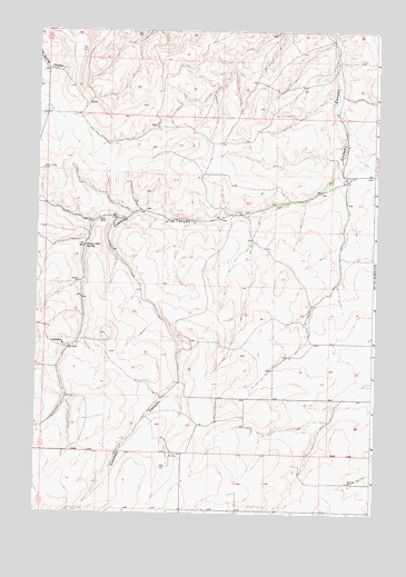 Coombs Canyon, OR USGS Topographic Map
