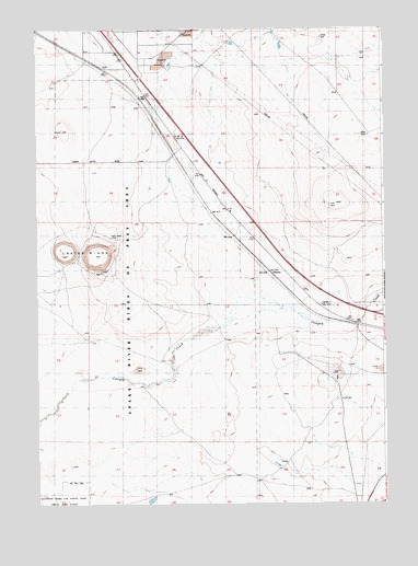 Crater Rings, ID USGS Topographic Map