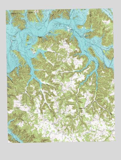 Dale Hollow Reservoir SE, TN USGS Topographic Map