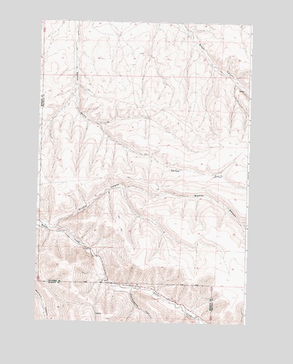 Echo SW, OR USGS Topographic Map