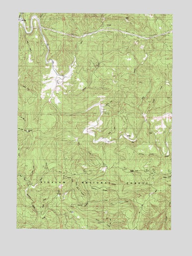 Elk City, OR USGS Topographic Map