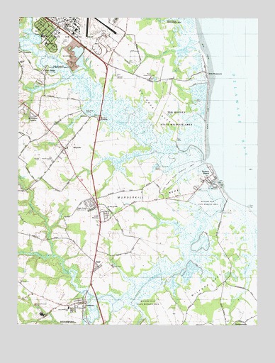 Frederica, DE USGS Topographic Map