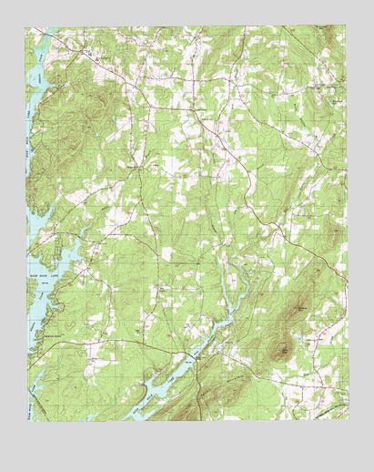 Grist Mountain, NC USGS Topographic Map
