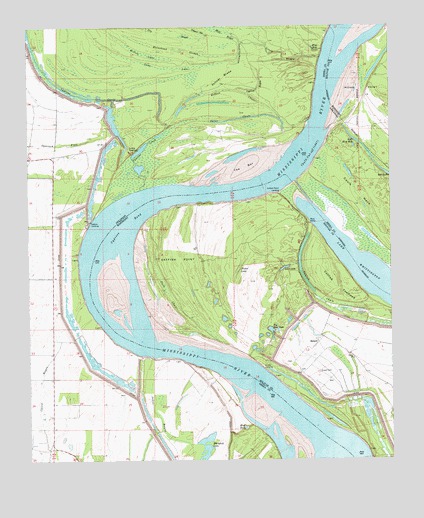 Catfish Point, MS USGS Topographic Map