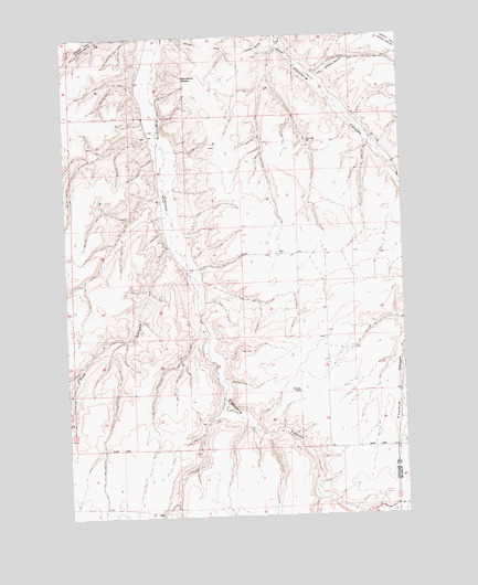 Hickland Butte, OR USGS Topographic Map