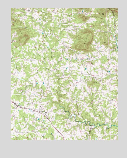 Hiddenite, NC USGS Topographic Map