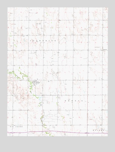 Catharine, KS USGS Topographic Map