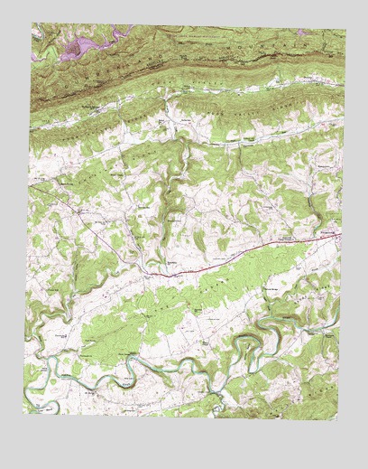Hubbard Springs, VA USGS Topographic Map