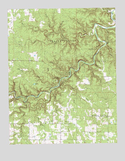 Jam Up Cave, MO USGS Topographic Map