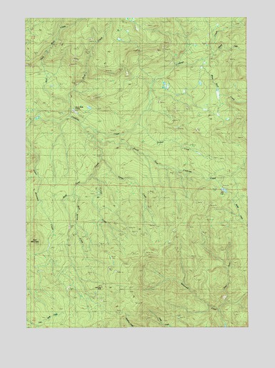 Keel Mountain, OR USGS Topographic Map