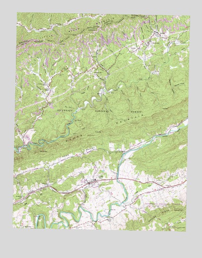 Keokee, VA USGS Topographic Map