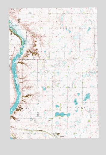 Luverne, ND USGS Topographic Map