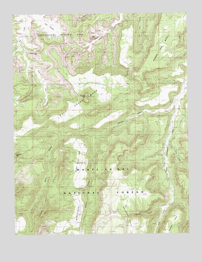 Cathedral Butte, UT USGS Topographic Map