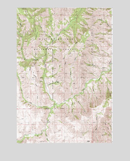 McLain Gulch, OR USGS Topographic Map