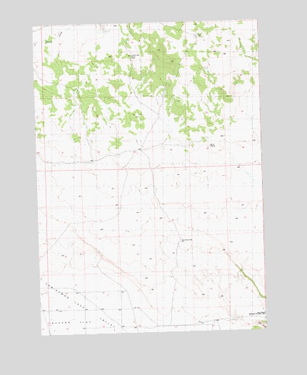 Mean Rock Well, OR USGS Topographic Map