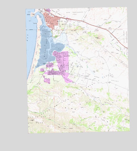 Morro Bay South, CA USGS Topographic Map