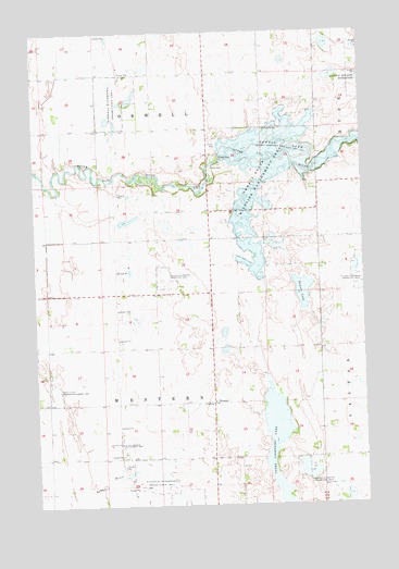 Orwell Lake, MN USGS Topographic Map