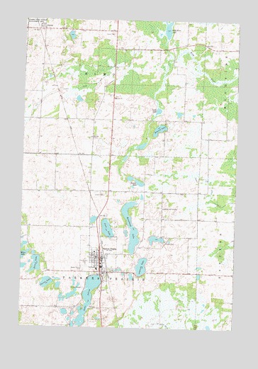 Parkers Prairie, MN USGS Topographic Map