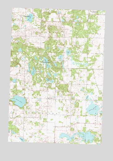 Parkers Prairie NW, MN USGS Topographic Map