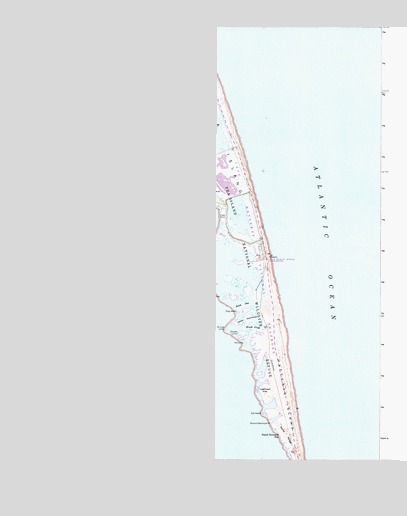 Pea Island, NC USGS Topographic Map