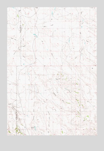 Pentecost Reservoir, MT USGS Topographic Map