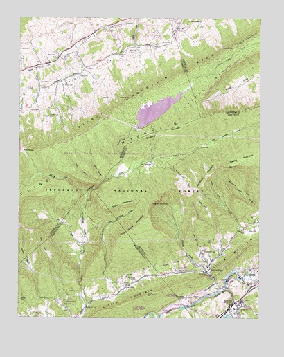 Saltville, VA USGS Topographic Map