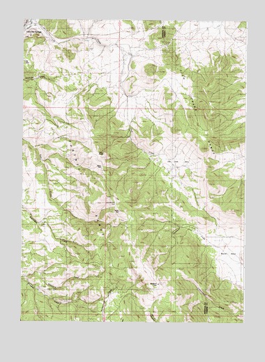 Sedgwick Peak, ID USGS Topographic Map