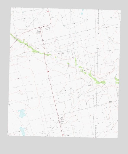 Sevenmile Corner NE, TX USGS Topographic Map