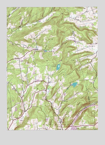 South Valley, NY USGS Topographic Map