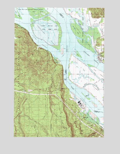 Cathlamet, WA USGS Topographic Map