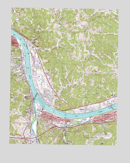 Catlettsburg, KY USGS Topographic Map