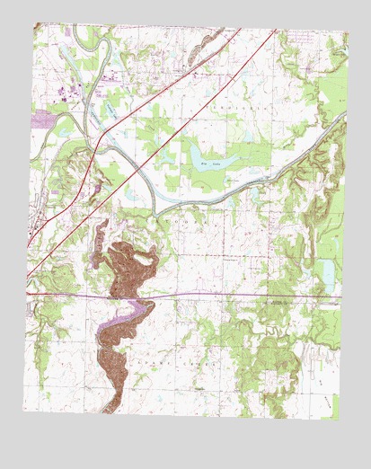 Catoosa, OK USGS Topographic Map