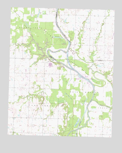 Catoosa SE, OK USGS Topographic Map
