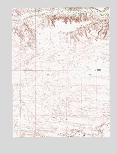 Cattail Ranch, WY USGS Topographic Map