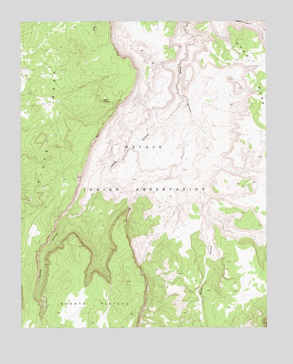 Cattle Canyon, AZ USGS Topographic Map