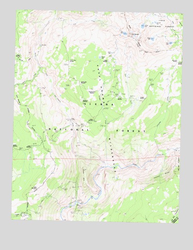 Cattle Mountain, CA USGS Topographic Map