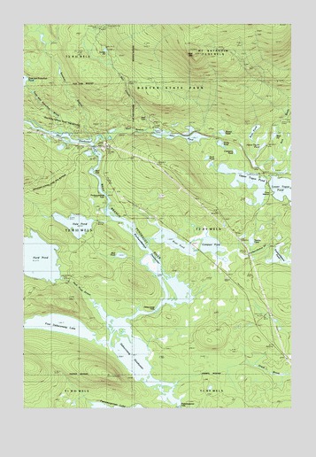 Abol Pond, ME USGS Topographic Map