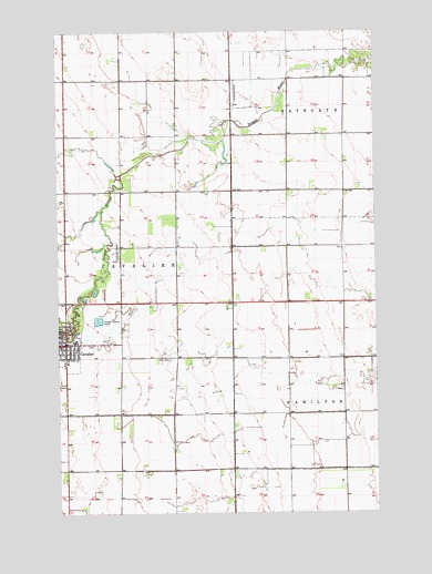 Cavalier, ND USGS Topographic Map