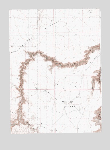 Cave Draw, ID USGS Topographic Map