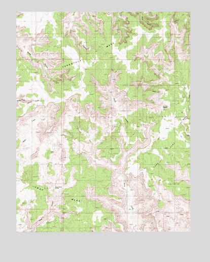 Cave Flat, UT USGS Topographic Map