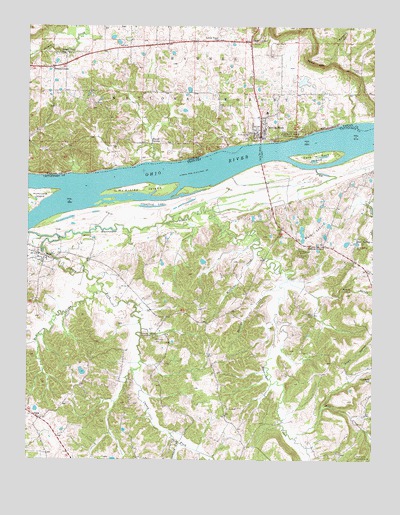 Cave-in-Rock, IL USGS Topographic Map