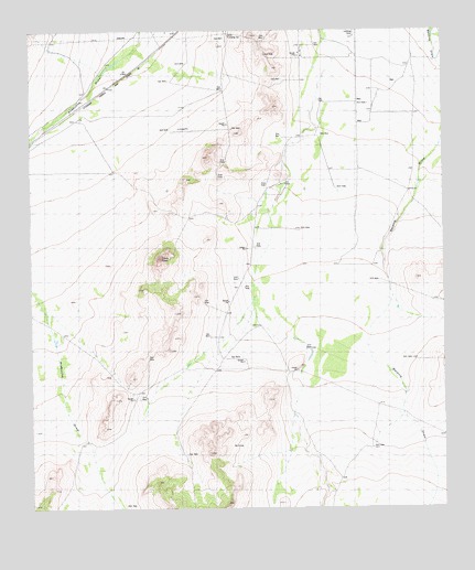 Cave Mesa NE, TX USGS Topographic Map