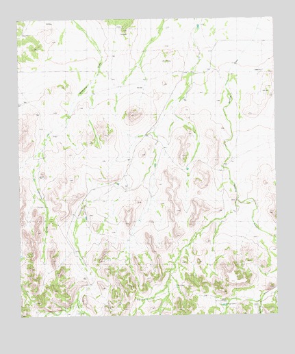 Cave Mesa SE, TX USGS Topographic Map