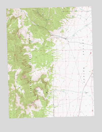 Cave Mountain, NV USGS Topographic Map