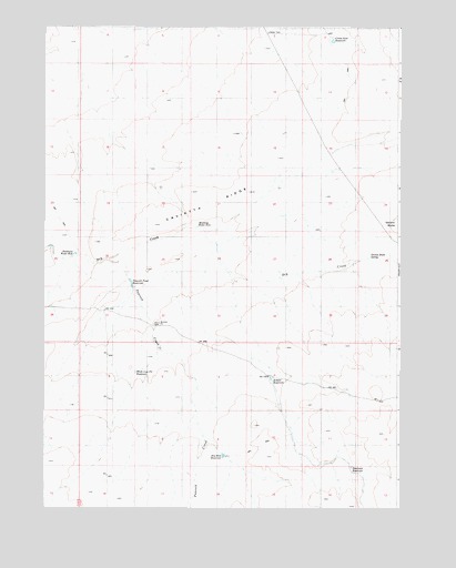 Caviatta Ridge, OR USGS Topographic Map
