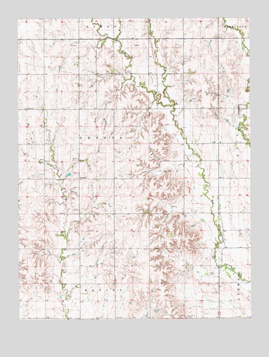 Cawker City NW, KS USGS Topographic Map