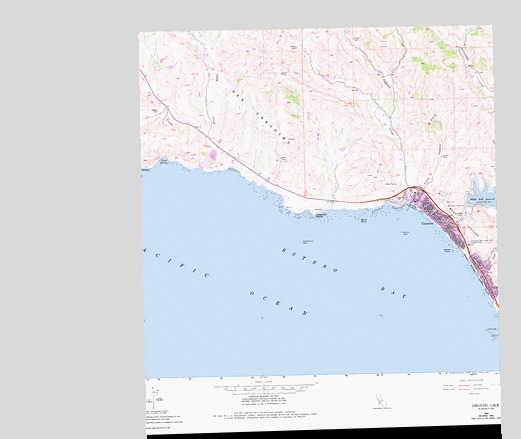 Cayucos, CA USGS Topographic Map