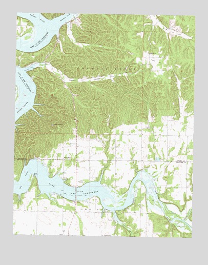 Cayuga, OK USGS Topographic Map